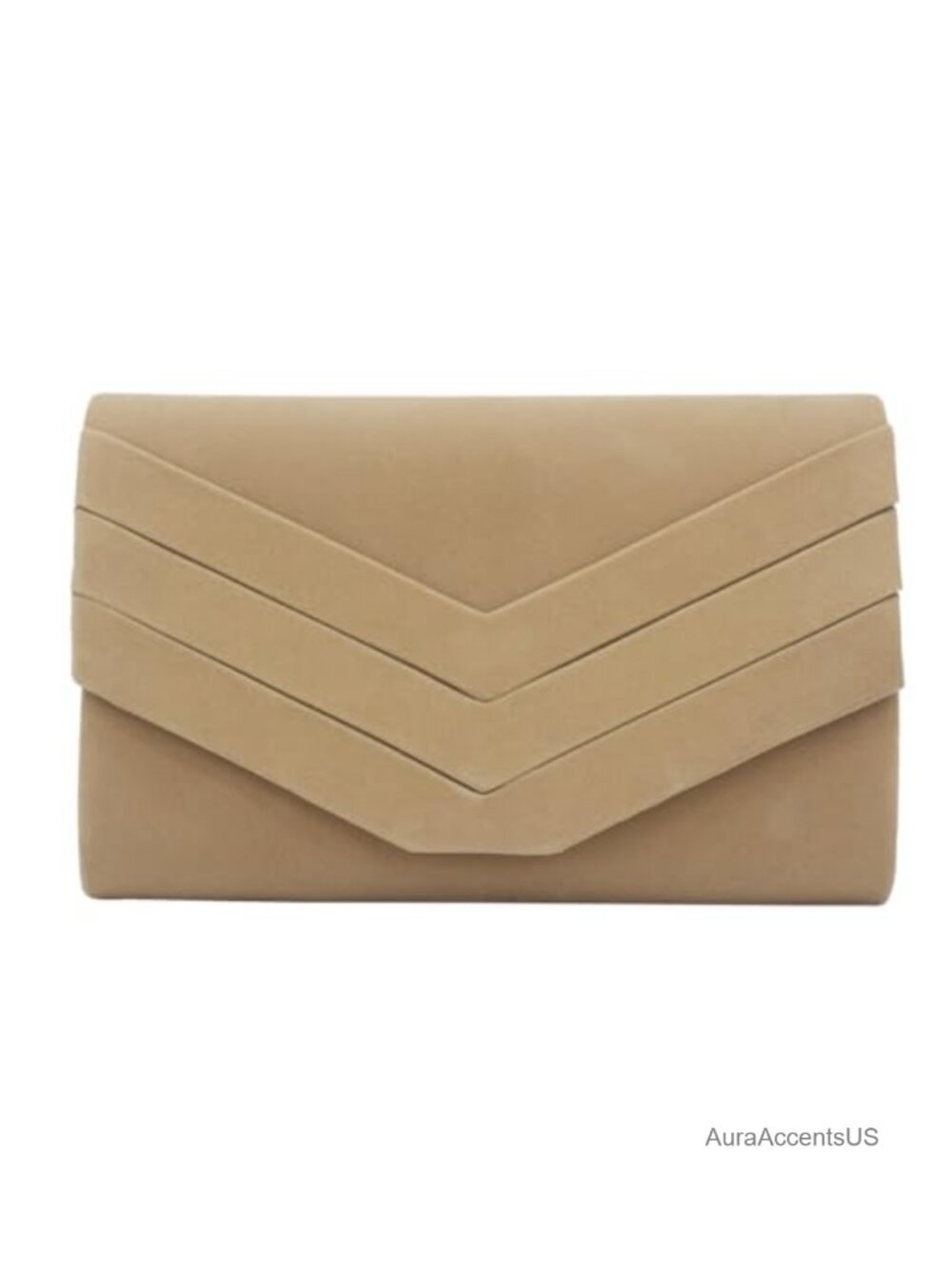 Velvet Suede Pleated Clutch Purse Women Evening Bag Wedding Party Chain